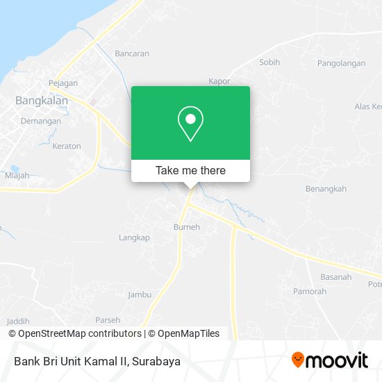 Bank Bri Unit Kamal II map