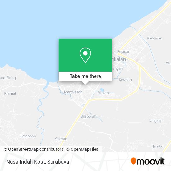 Nusa Indah Kost map