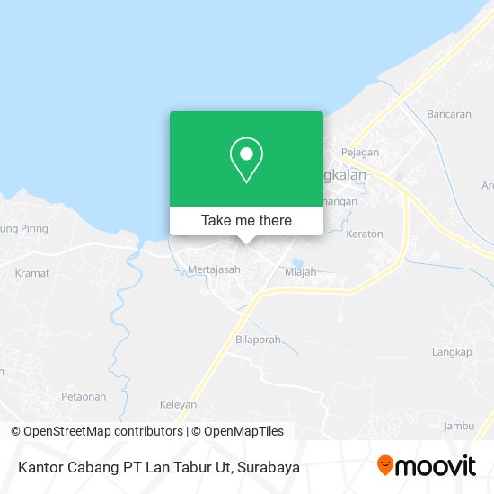 Kantor Cabang PT Lan Tabur Ut map