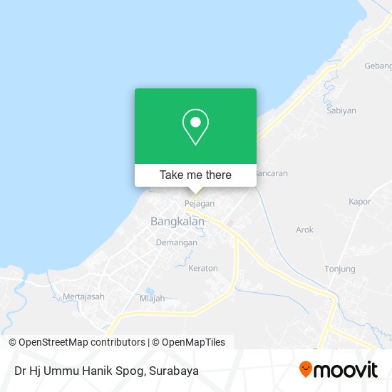 Dr Hj Ummu Hanik Spog map