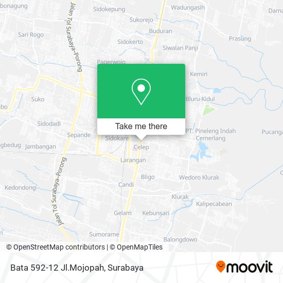 Bata 592-12 Jl.Mojopah map