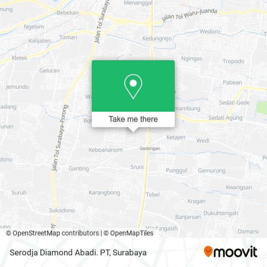 Serodja Diamond Abadi. PT map