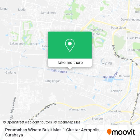 Perumahan Wisata Bukit Mas 1 Cluster Acropolis map