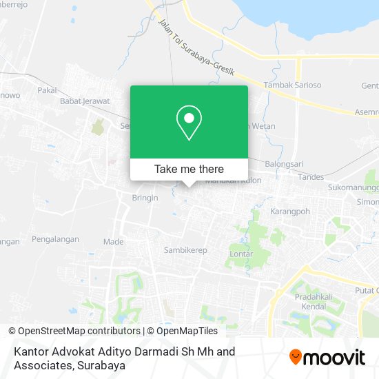Kantor Advokat Adityo Darmadi Sh Mh and Associates map