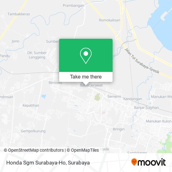 Honda Sgm Surabaya-Ho map