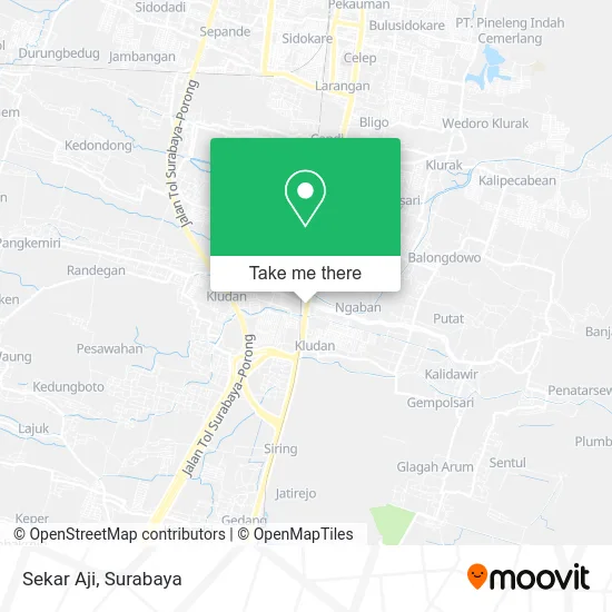 Sekar Aji map