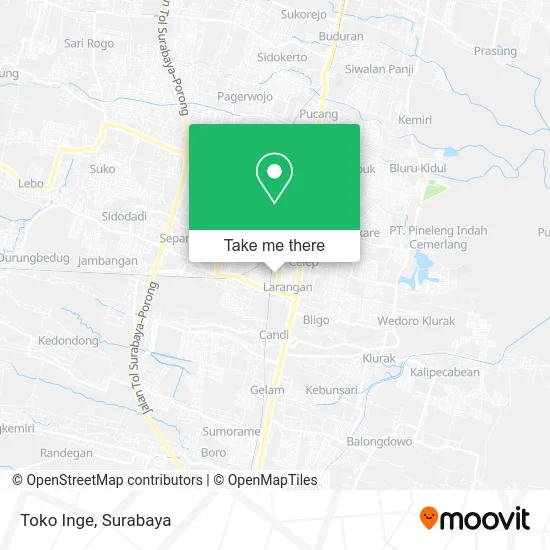 Toko Inge map