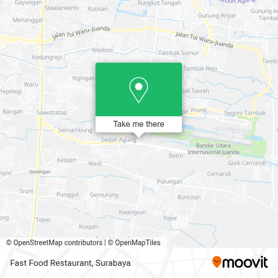 Fast Food Restaurant map