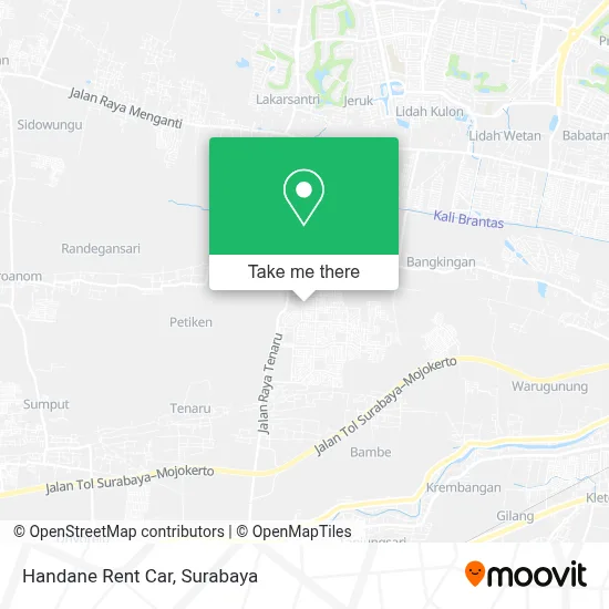 Handane Rent Car map