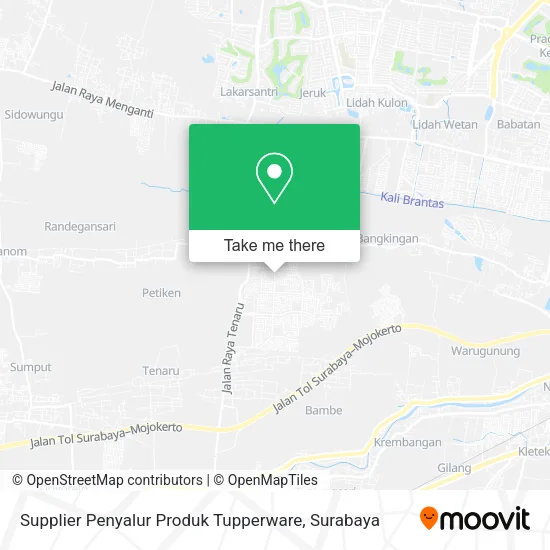 Supplier Penyalur Produk Tupperware map