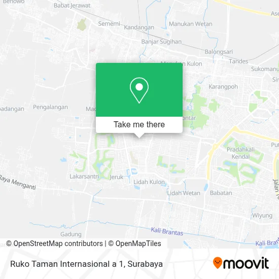 Ruko Taman Internasional a 1 map