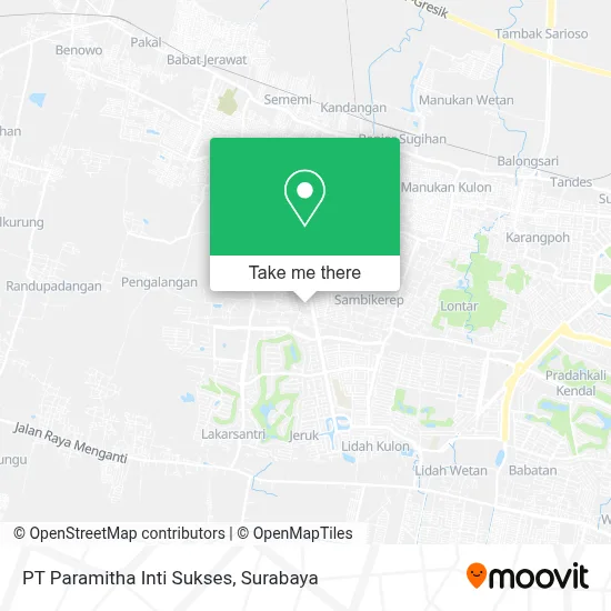 PT Paramitha Inti Sukses map