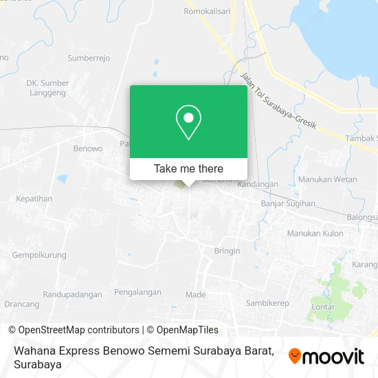 Wahana Express Benowo Sememi Surabaya Barat map