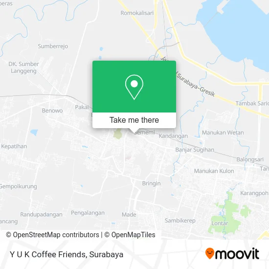 Y U K Coffee Friends map