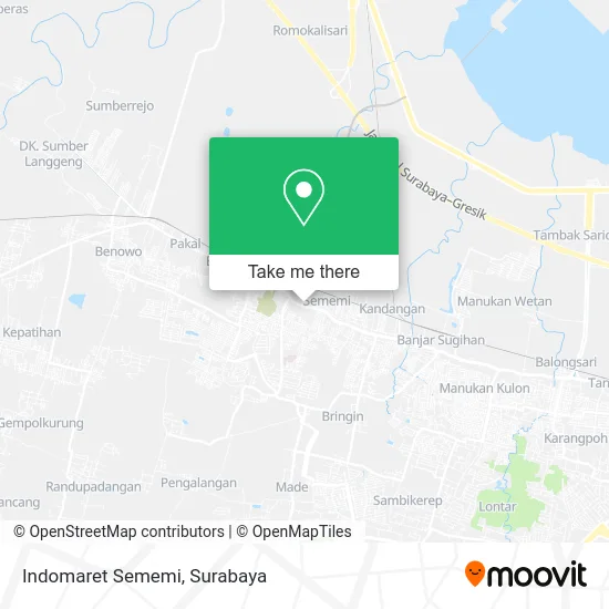 Indomaret Sememi map