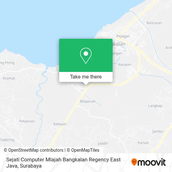 Sejati Computer Mlajah Bangkalan Regency East Java map