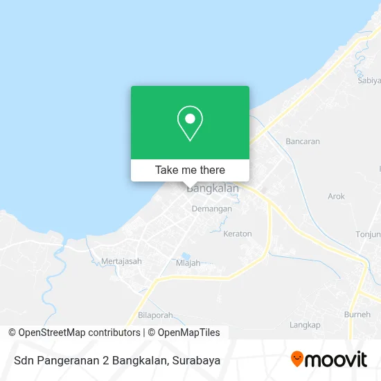 Sdn Pangeranan 2 Bangkalan map