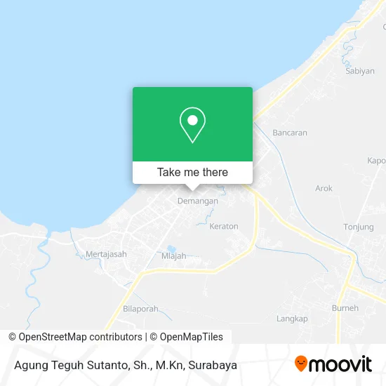 Agung Teguh Sutanto, Sh., M.Kn map