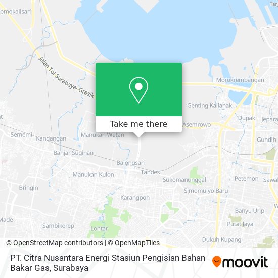 PT. Citra Nusantara Energi                      Stasiun Pengisian Bahan Bakar Gas map