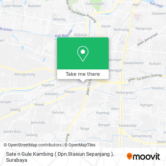 Sate n Gule Kambing ( Dpn.Stasiun Sepanjang ) map
