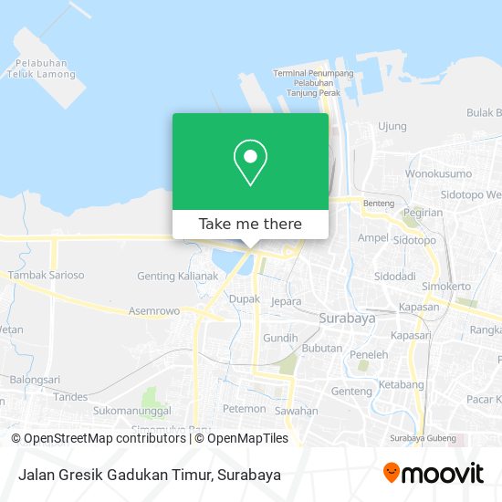 Jalan Gresik Gadukan Timur map