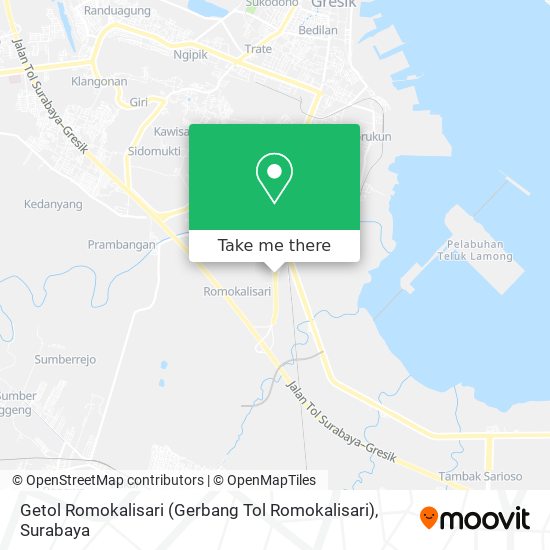 Getol Romokalisari (Gerbang Tol Romokalisari) map