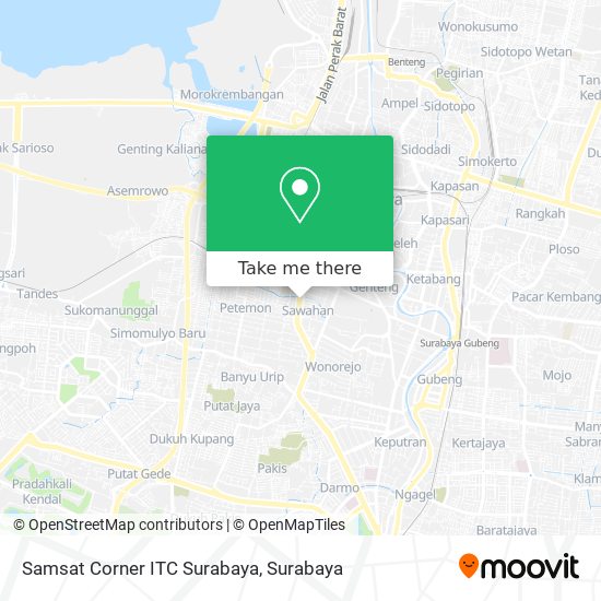 Samsat Corner ITC Surabaya map
