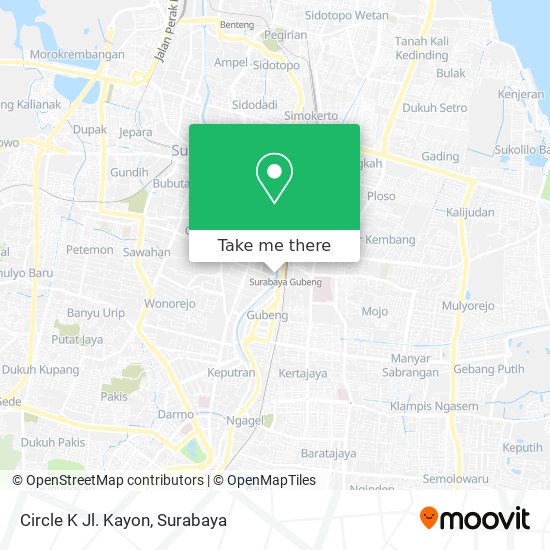 Circle K Jl. Kayon map