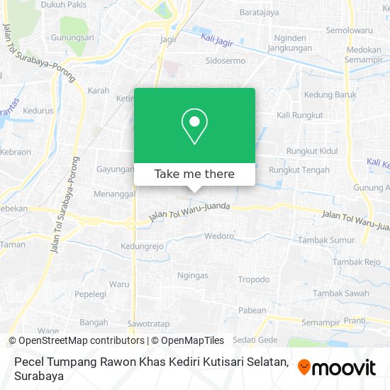 Pecel Tumpang Rawon Khas Kediri Kutisari Selatan map