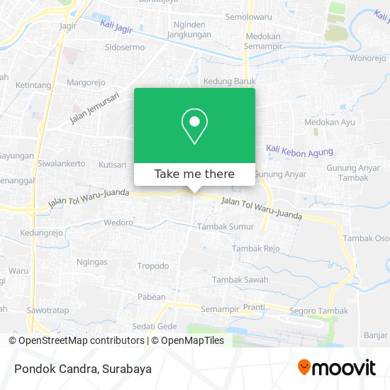 Pondok Candra map