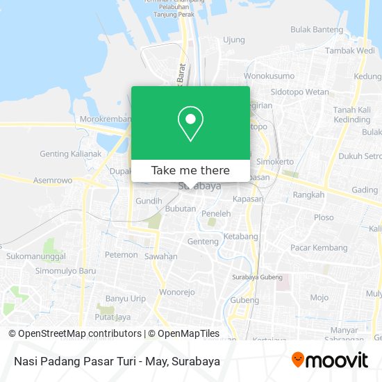 Nasi Padang Pasar Turi - May map