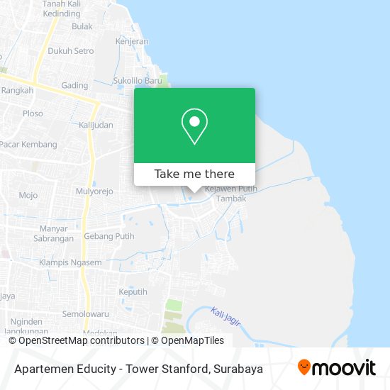 Apartemen Educity - Tower Stanford map