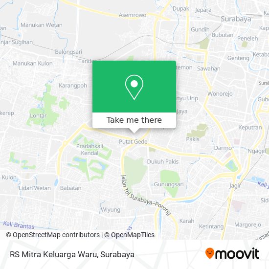 RS Mitra Keluarga Waru map