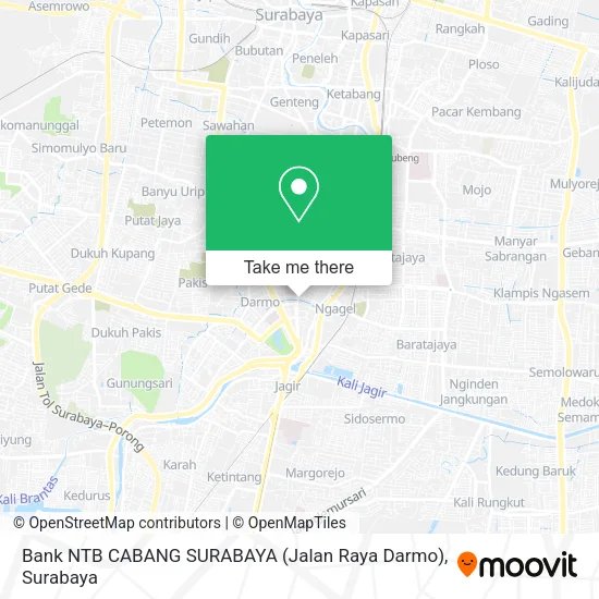 Bank NTB CABANG SURABAYA (Jalan Raya Darmo) map