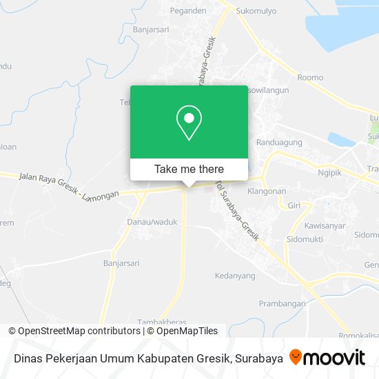 Dinas Pekerjaan Umum Kabupaten Gresik map