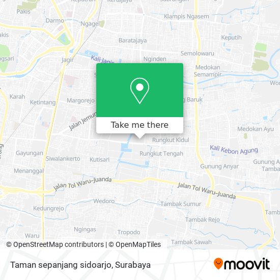 Taman sepanjang sidoarjo map