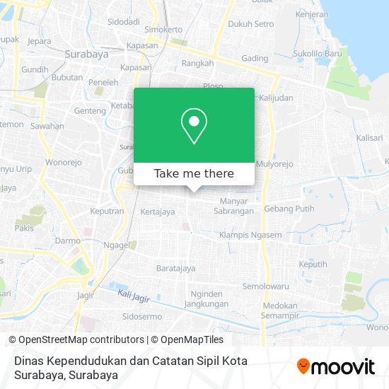 Dinas Kependudukan dan Catatan Sipil Kota Surabaya map