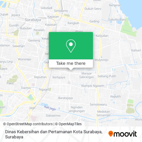 Dinas Kebersihan dan Pertamanan Kota Surabaya map