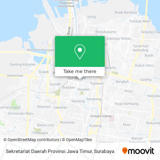 Sekretariat Daerah Provinsi Jawa Timur map