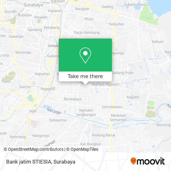 Bank jatim STIESIA map