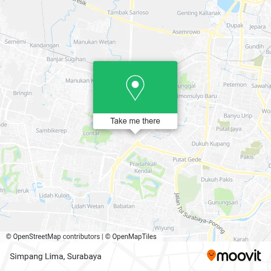 Simpang Lima map