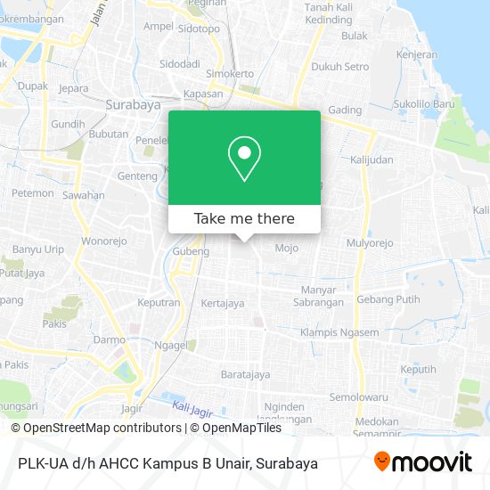 PLK-UA d/h AHCC Kampus B Unair map