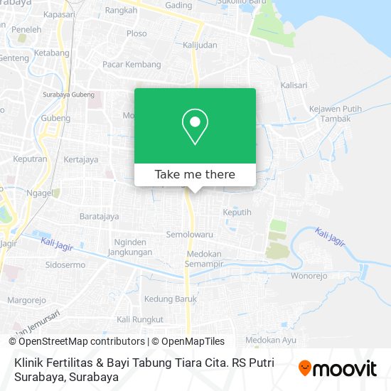 Klinik Fertilitas & Bayi Tabung Tiara Cita. RS Putri Surabaya map