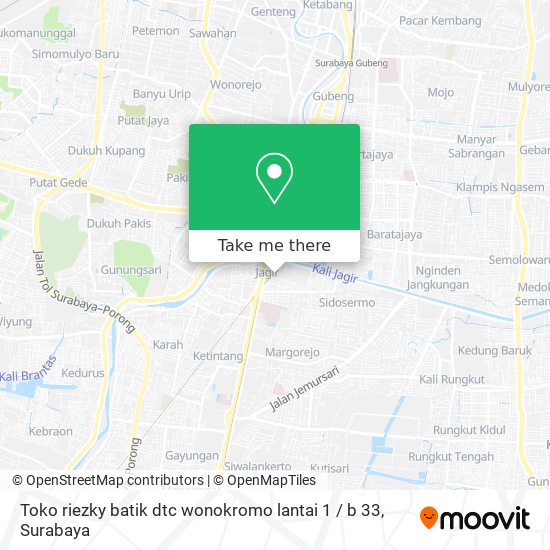 Toko riezky batik dtc wonokromo lantai 1 / b 33 map