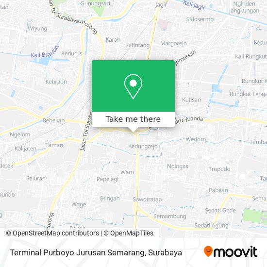 Terminal Purboyo Jurusan Semarang map