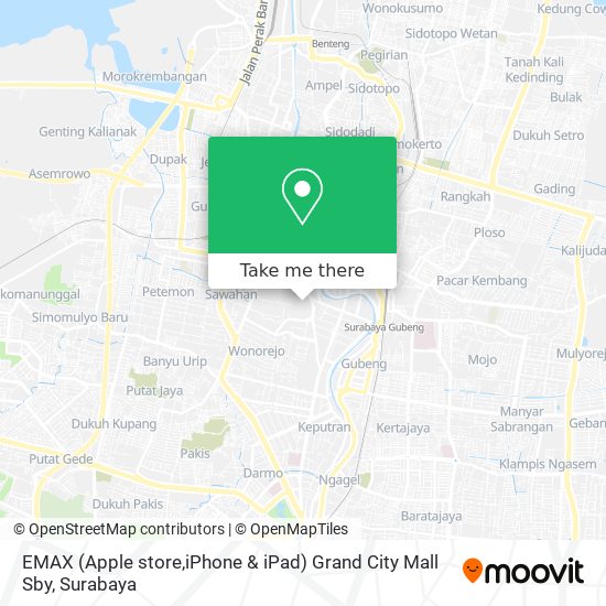 EMAX (Apple store,iPhone & iPad) Grand City Mall Sby map