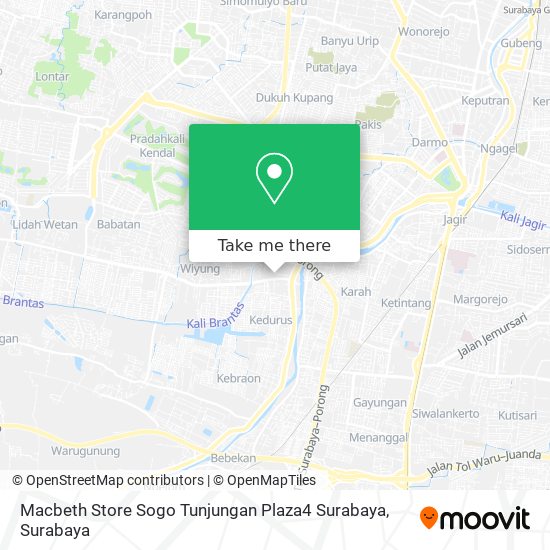 Macbeth Store Sogo Tunjungan Plaza4 Surabaya map