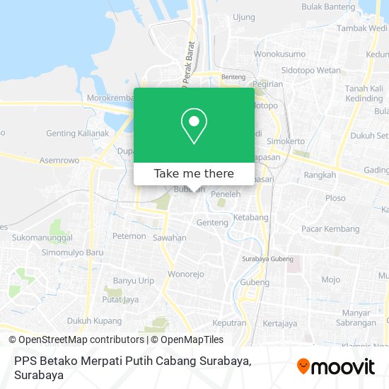 PPS Betako Merpati Putih Cabang Surabaya map