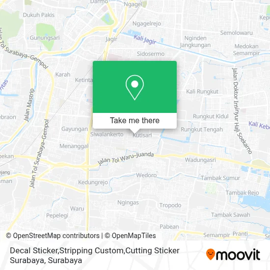 Decal Sticker,Stripping Custom,Cutting Sticker Surabaya map