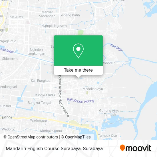 Mandarin English Course Surabaya map